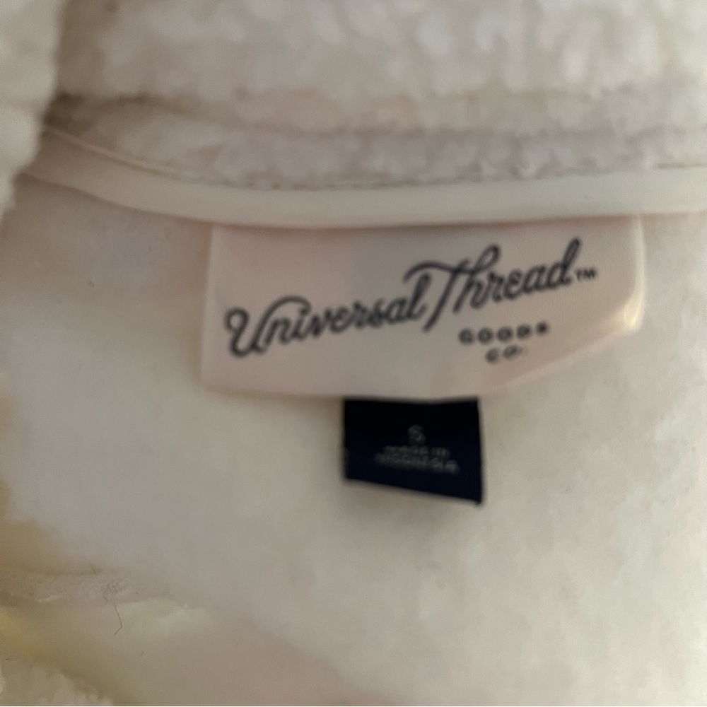 Universal Thread White Teddy Jacket - image 5